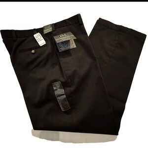 Jos. A. Bank Tailored Fit Traveler Twill Mens Pants 40x29 Black Cotton NWT